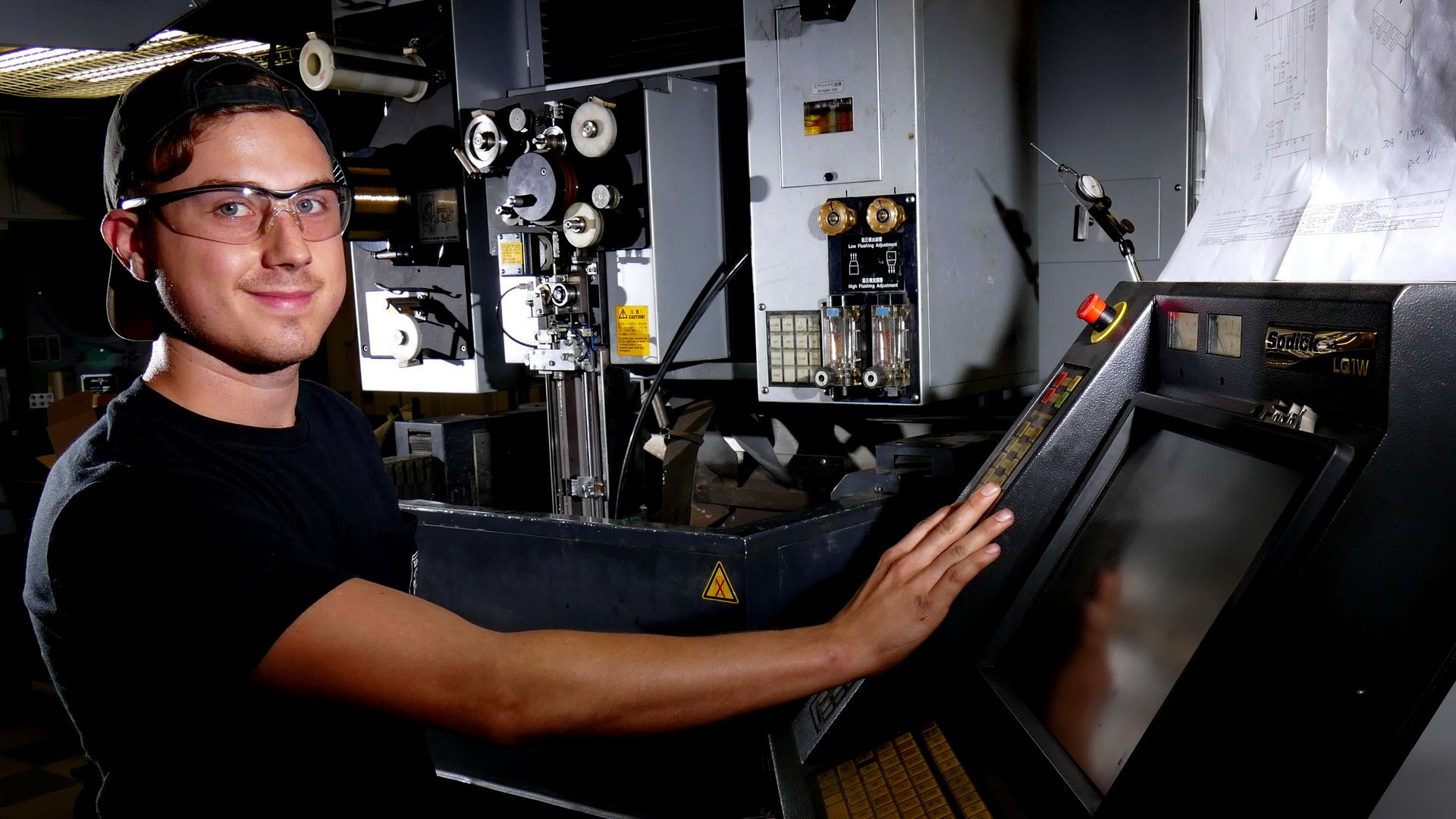 Happy Man With Machine